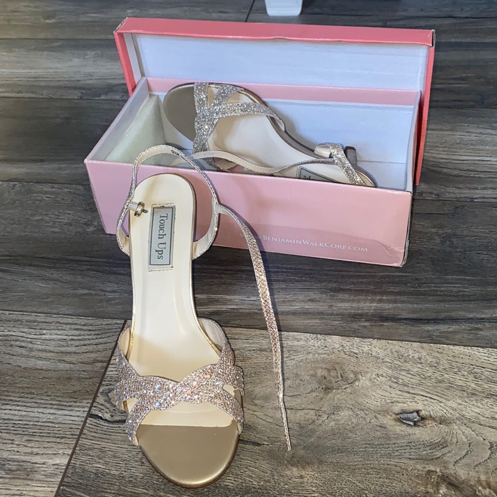 Worn only once Champagne Benjamin Walk Heels
